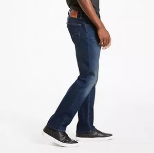 Levis 505 Regular Fit Mens Jeans Dark Wash Straight Leg Western 40x30 Cowboy